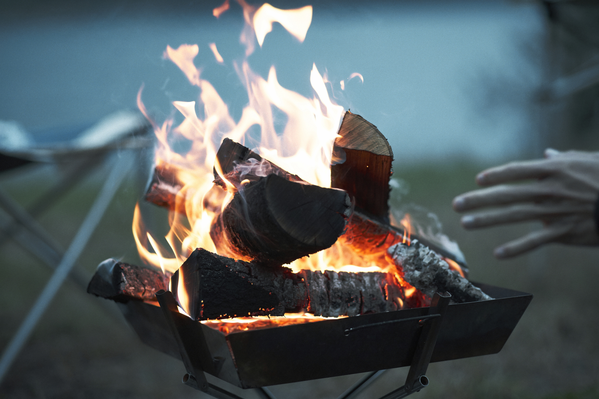 冬のたき火